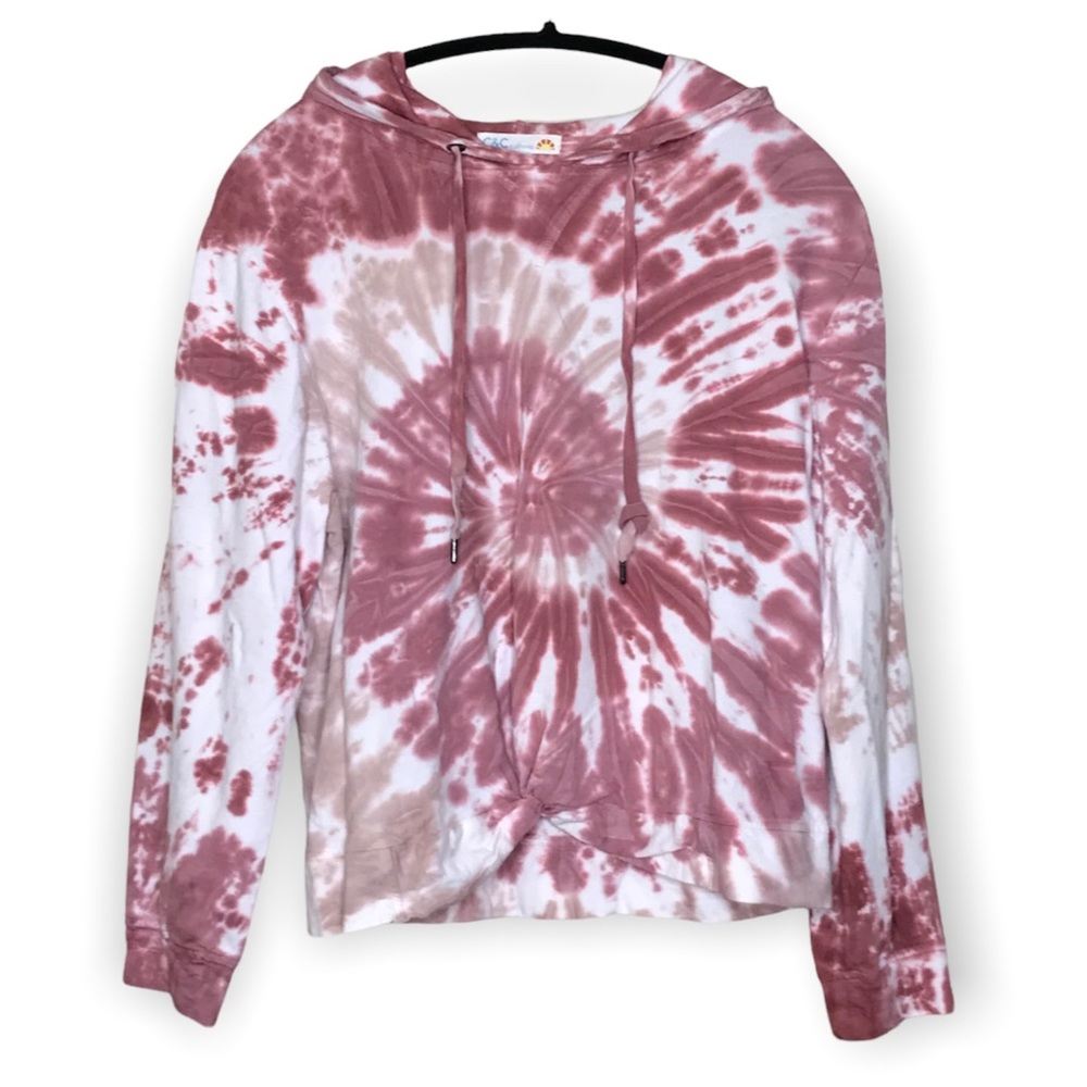 C&C California -Tie-Dye Hooded Sweatshirt-NWOT-Sz Large(runs small)